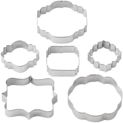 Wilton Cut-Outs Plaque Cookie Cutters, Set of 6