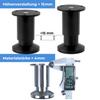 Stahlia Adjustable Furniture Legs, Set of 4, 35 cm, Brushed Stainless Steel Look, 38 mm view 4