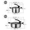 TATSEN 304 Stainless Steel Cookware Set with Nonstick Frying Pan, 3-Piece Set with Lids view 2