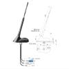 Dietz A2 T3 Antenna Mounting Set - FM, DAB+, GPS, 10 m - FAKRA, DIN, ISO, SMB - A2T3L1000UN view 3