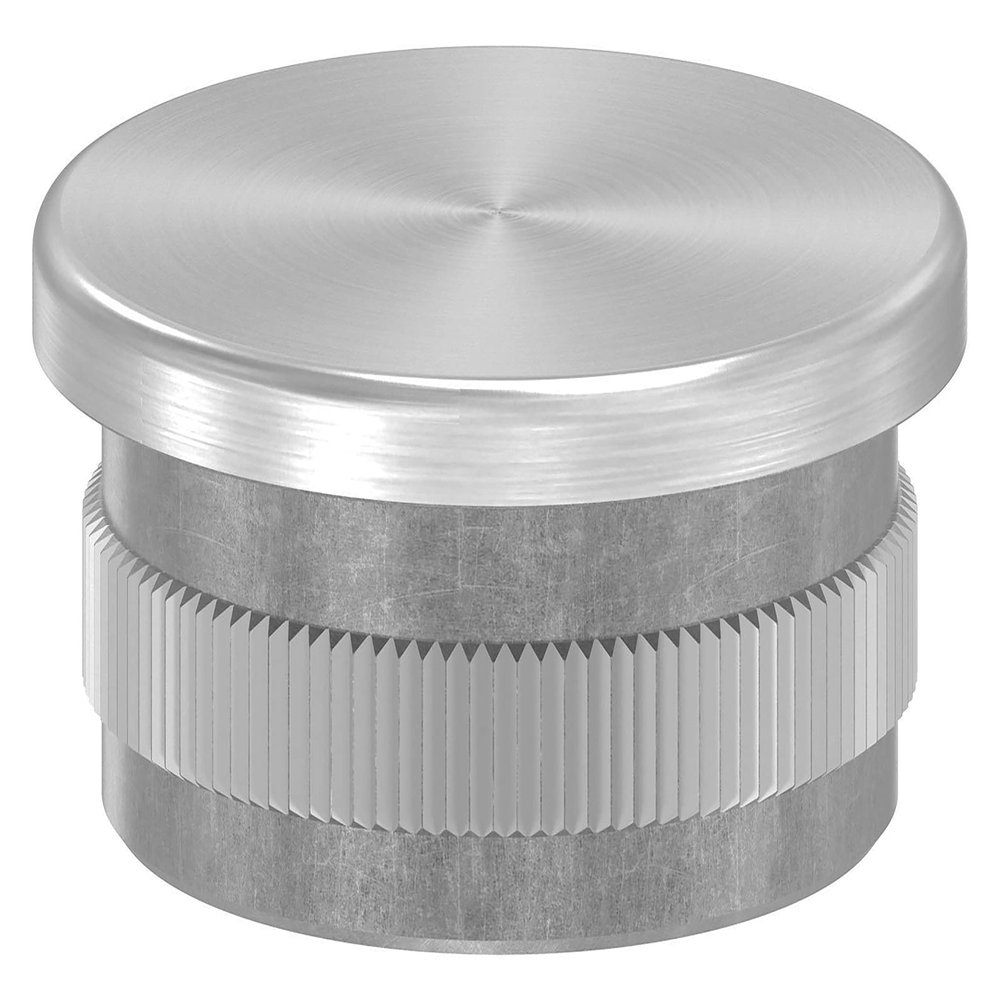 STEINBACHER Stainless Steel Plug for Tube 33.7 x 2.0 mm, Flat, V2A