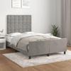 vidaXL Bed Frame Without Mattress Light Gray 120x200 cm Velvet view 2