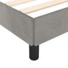 vidaXL Bed Frame Without Mattress Light Gray 120x200 cm Velvet view 4