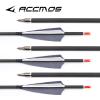 ACCMOS Spine 800 Carbon Hunting Arrows, 6.2 mm ID, Gray Feathers, 27 in, 12-Pack view 2