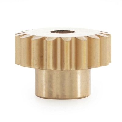 TECKEEN Upgrade 17T Brass Motor Gear Golden Pinion Replacement for Axial 1/10 RBX10 Ryft RC Car