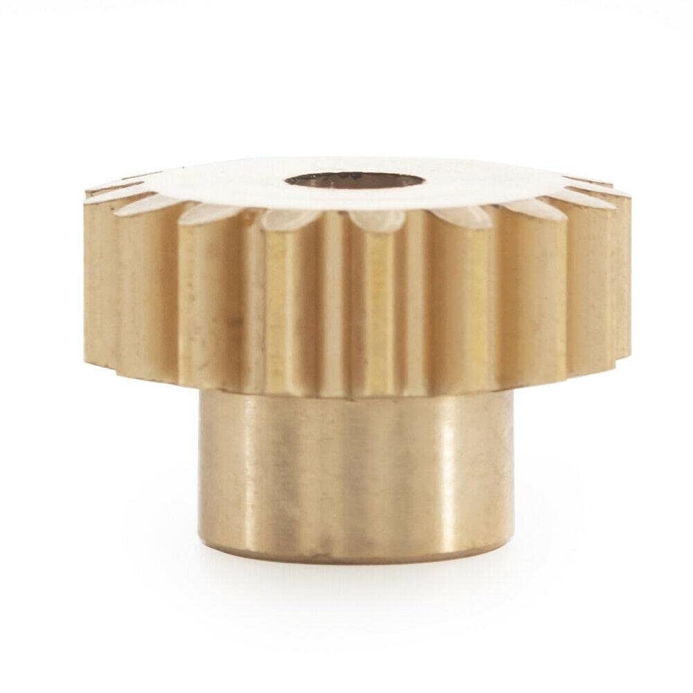 TECKEEN Upgrade 17T Brass Motor Gear Golden Pinion Replacement for Axial 1/10 RBX10 Ryft RC Car