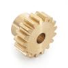 TECKEEN Upgrade 17T Brass Motor Gear Golden Pinion Replacement for Axial 1/10 RBX10 Ryft RC Car view 2