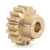 TECKEEN Upgrade 17T Brass Motor Gear Golden Pinion Replacement for Axial 1/10 RBX10 Ryft RC Car view 3