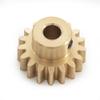 TECKEEN Upgrade 17T Brass Motor Gear Golden Pinion Replacement for Axial 1/10 RBX10 Ryft RC Car view 4