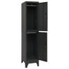 Chusui Steel Locker Cabinet, Anthracite, 38 x 45 x 180 cm view 3