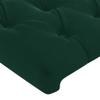 vidaXL Velvet Headboard with Wooden Legs, Dark Green, 80 x 7 x 78/88 cm view 4