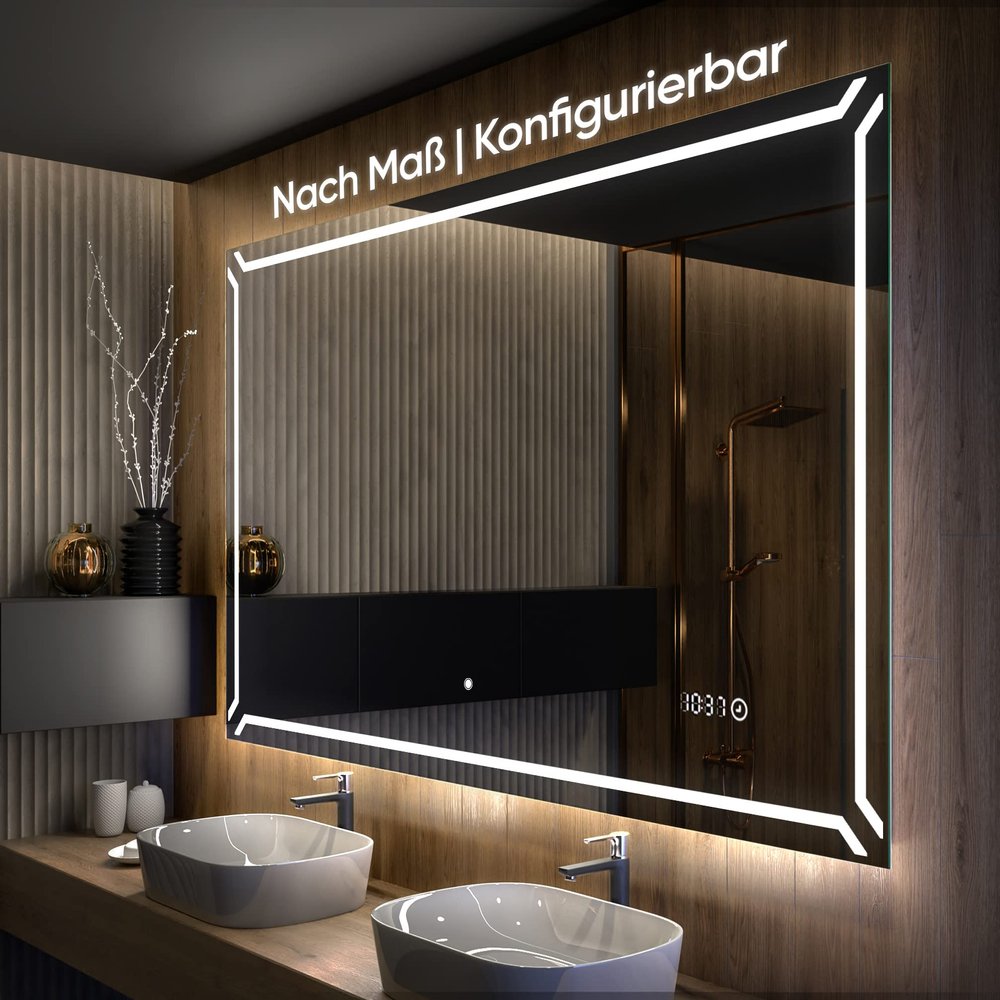 Artforma LED Bathroom Mirror with Lighting, 70 x 70 in, Frameless