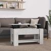 vidaXL Coffee Table Concrete Gray 101x49x52 cm Engineered Wood view 2