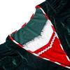 NAIQIALUO Women's Christmas Elf Costume Set with Striped Tights, Santa Velvet Dress, Size M view 4