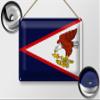 Femer Tin Sign, 30 x 20 cm, Flag of American Samoa view 2