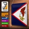 Femer Tin Sign, 30 x 20 cm, Flag of American Samoa view 3