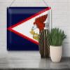 Femer Tin Sign, 30 x 20 cm, Flag of American Samoa view 4