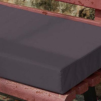 Outdoor Bench Cushion for 2- or 3-Seater, Waterproof, 150 x 50 cm, Gray