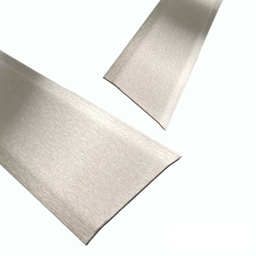 Brushed Stainless Steel Transition Profile, 1000 mm, 110 mm Inner Leg Dimension