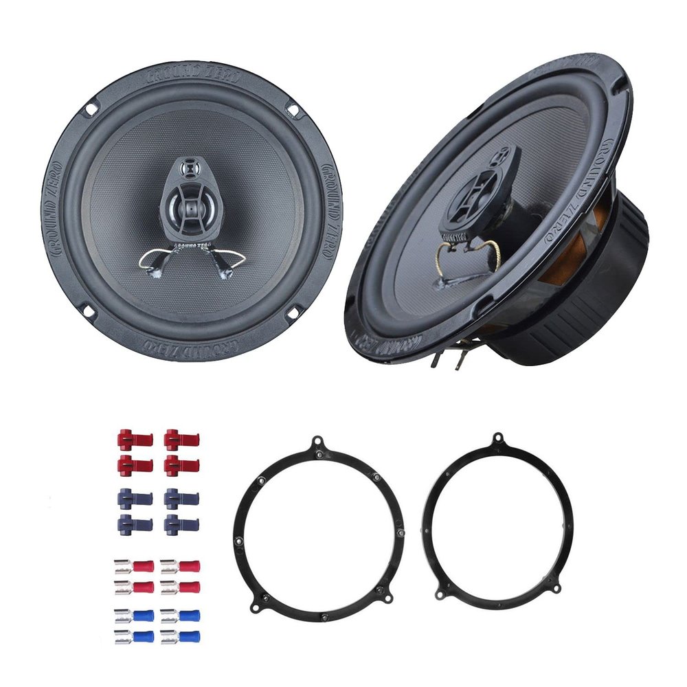 Ground Zero GZFF6.5 Speakers with Installation Kit for Audi A3 (8L) 5-Door, 1996–2003