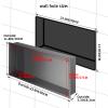 Sanbege Shower Niche, 61 x 30.5 cm, Brushed Stainless Steel, Recessed Shower Shelf for 57.9 x 27.9 cm Wall Opening, Light Black view 3