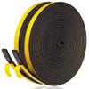 Self-Adhesive Foam Weatherstripping Tape, 6 mm W x 3 mm D x 20 m L, Black view 1