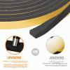 Self-Adhesive Foam Weatherstripping Tape, 6 mm W x 3 mm D x 20 m L, Black view 3