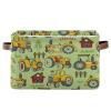 Kcldeci Tractor Cartoon Foldable Storage Baskets with Handles view 1