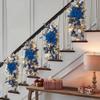 Large Outdoor Christmas Wreath, Blue, 5 m view 2