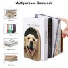 Smiling Golden Retriever Portrait Wooden Bookends, 1 Pair view 3