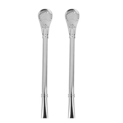 Josenidny Set of 2 Stainless Steel Yerba Mate Bombilla Filter Straws