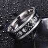 MAYIYAHO Men's Punk Skull Ring, Stainless Steel, Silver Tone view 2
