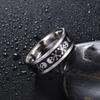 MAYIYAHO Men's Punk Skull Ring, Stainless Steel, Silver Tone view 4