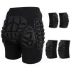 LONGPING Protective Padded Shorts, 3D Hip Protection, Crash Pads for Snowboarding and Skateboarding (Black, L) view 1
