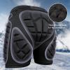 LONGPING Protective Padded Shorts, 3D Hip Protection, Crash Pads for Snowboarding and Skateboarding (Black, L) view 2