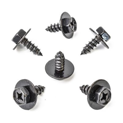 10x Universal Metal Hex Phillips Combination Screws for Bumpers