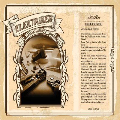 Metal Sign 20 x 30 cm – Electrician, Retro Nostalgic Design