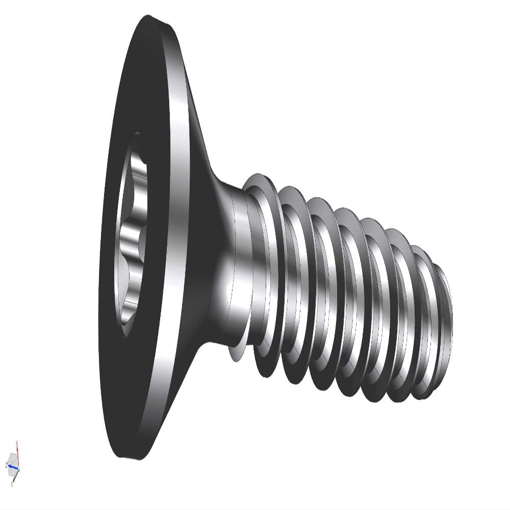 Schriever STSplus 2.5 x 8 mm Steel Thermoplastic Countersunk Screw KN6041, 250 pcs.