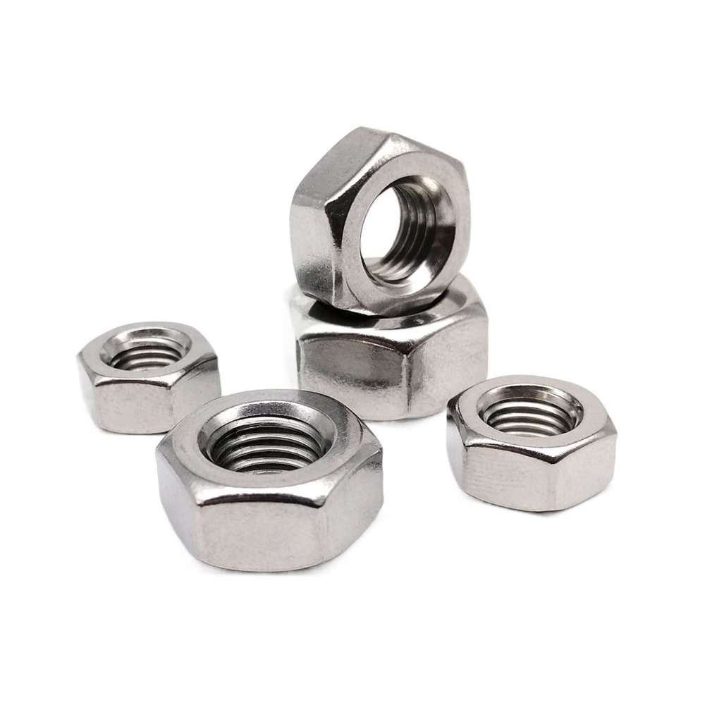 WILLWA M3 Fine-Thread 304 Stainless Steel Hex Nuts, 10-Pack, 0.35 mm Pitch