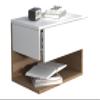 VCM Nightstand, White/Honey Oak, 45 x 32 x 30 cm, 1 Compartment, 1 Drawer view 2