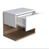 VCM Nightstand, White/Honey Oak, 45 x 32 x 30 cm, 1 Compartment, 1 Drawer view 4