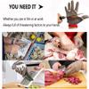 Cut-Resistant Chainmail Glove, 304 Stainless Steel, Adjustable Wrist Strap, XS, 1 Pack view 3