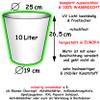 Personalized 10-Liter Plastic Wastebasket – Wild Horse Design view 3