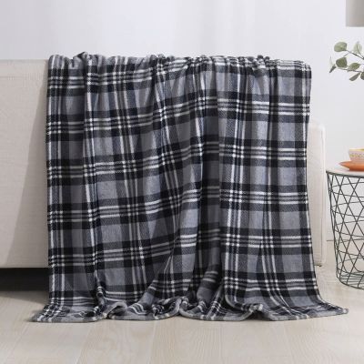 Cozy Blanket 140 x 200 cm, Gray Plaid 3D-Printed Flannel Fleece Throw