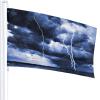 Garden Flag, Majestic Rain Cloud with Thunderstorm, 3 x 5 ft view 2