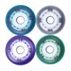 8 Light-Up Inline Skate Wheels, 92A, Green, 70 mm view 2
