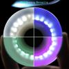 8 Light-Up Inline Skate Wheels, 92A, Green, 70 mm view 3