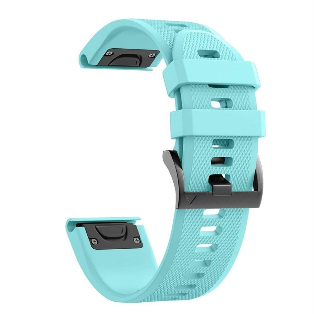 TONECY Smart Silicone Replacement Band for Garmin Fenix 6/6S/6X Pro, 5/5X Plus, 3/3 HR, 935 and 945, Quick-Release Strap, 22/26 mm, Mint Green, 26 mm for Fenix 5X/5X Plus