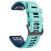 SDUTIO 22 mm Silicone Quick-Release Band for Garmin Fenix 6 Pro, Blue-Green view 1