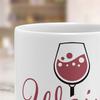 OM3 “Wine Would Be Better for Me Now Too” Funny Wine Lover Mug – Ceramic, 11 oz/325 ml, Double-Sided Print, White view 2